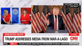 Networks CUT AWAY from Trumps mangled press conference [upl. by Ros]