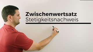 Zwischenwertsatz Stetigkeitsnachweis Mathe by Daniel Jung [upl. by Abbate]