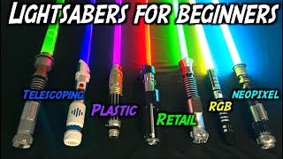 Lightsabers for Beginners Intro to Neopixel Galaxys Edge Force FX and BaseLit Lightsabers [upl. by Enyala]