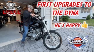 First UPGRADES SONS HARLEY DAVIDSON DYNA SUPER GLIDE customdynamics cyclefanatix harleydavidson [upl. by Reamy]