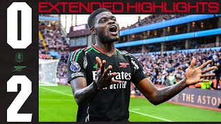 HIGHLIGHTS  Aston Villa vs Arsenal 01  Premier League  SAKA STRIKES [upl. by Boniface]