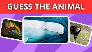 Guess 60 ANIMALS  🐶🐱 EASY to IMPOSSIBLE 🧠🤯 [upl. by Paymar800]