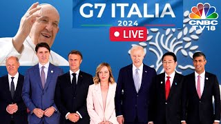 G7 Summit LIVE G7 Leaders and Pope Francis Hold Session on AI Energy amp AfricaMediterranean  N18G [upl. by Deevan]