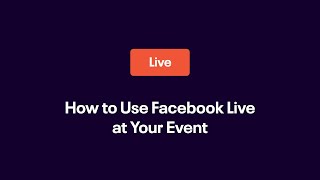 How to Facebook Livestream Your Event [upl. by Bear]