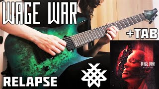 WAGE WAR  Relapse Guitar Cover  TAB [upl. by Pollak970]