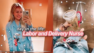 DAY IN THE LIFE LABOR AND DELIVERY NURSE  new grad nurse vlog [upl. by Godwin999]