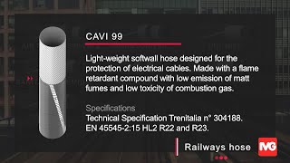 Rail Cavi 99 amp Railflex IVG hoses for cable protection and railroads maintenance [upl. by Ardnaek]