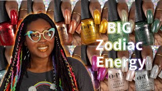 OPI Big Zodiac Energy Fall 2023 Nail Polish Collection Swatches [upl. by Zeuqcaj257]