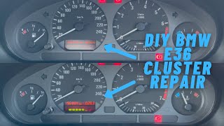 BMW E36 Cluster Repair  Niks Car Surgeries  BMW Cluster [upl. by Arlee]