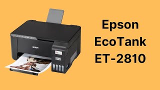 Epson EcoTank ET2810 Multifunction Printer Review [upl. by Havener]