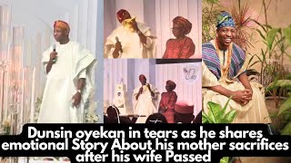 Dunsin Oyekan In Tears As He Shares Emotional Story About His Mother Sacrifice on his Birthday [upl. by Dickerson438]