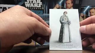 2019 Topps Star Wars Masterwork  Opening box 1 [upl. by Isyak]