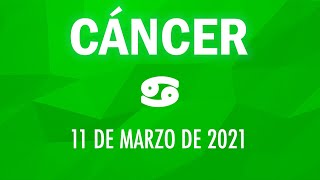 ♋ Horoscopo De Hoy Cáncer  11 de Marzo de 2021 [upl. by Netnilc]