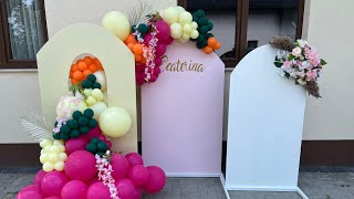 ArcadaGhirlanada debaloane fara suport Balaone de la PartyBalloonsro baloane balloons decor [upl. by Coral]