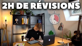 On RÉVISE 2H ensemble👨🏼‍🎓  Study With Me  révisions en temps réel [upl. by Sedgewick]