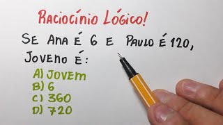 RACIOCÍNIO LÓGICO 😱999 ACERTAM essa questão [upl. by Iorio302]