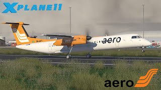 New Flyjsim Dash 8 Q400 Departing Lagos  XPlane 11 [upl. by Mountfort30]