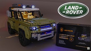 Lightailing LED Kit for LEGO Technic 42110 Land Rover Defender review Lightailing grohl666 42110 [upl. by Nethsa]