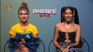 Entrevista de Rebelde la Série Netflix para  Los40Chile [upl. by Pheni977]