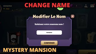 TUTORIAL HOW TO CHANGE NAME ON MYSTERY MANSION SUSPECTS  Change name mystery mansion suspects [upl. by Bocyaj]