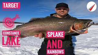 Constance Lake Ice Fishing Splake amp Rainbows [upl. by Busiek]