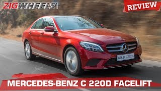 MercedesBenz C 220d Facelift Review  More Than Meets The Eye  Zigwheelscom [upl. by Aroved]