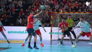 Quirónsalud con los ‘Hispanos’ en el Europeo del balonmano masculino [upl. by Remmos656]