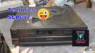 Technics SLP647 5 Disc CD Changer  Testing amp Cleaning Repair [upl. by Engen]