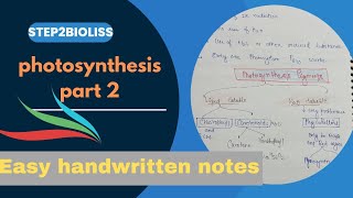 photosynthesis part 3 l noncyclic photo phosphorylation l easy handwritten notesl Shwetayadav6119 [upl. by Lepp]