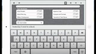 Demonstration of the CoWriter app for IOS runnning on an iPad [upl. by Malvia714]