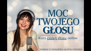 Odkryj Moc Twojego Głosu – Wstęp do kursu z emisji głosu i rozwoju osobistego online [upl. by Kinimod]