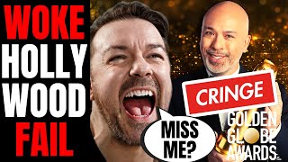 Woke Hollywood Golden Globes Get DESTROYED For CRINGE Award Show  Audience BEGS For Ricky Gervais [upl. by Nue]