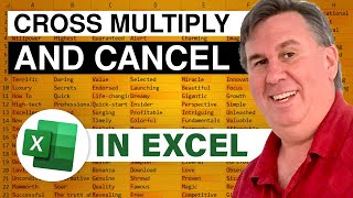 Excel  Converting Units by Cross Multiplying and Cancelling Units Episode 1723 [upl. by Lexine]