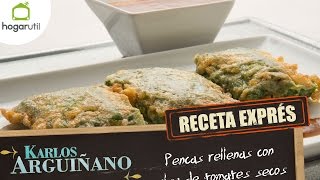 Receta Exprés Pencas rellenas con salsa de tomates secos [upl. by Sardse]