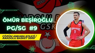 ÖMÜR BEŞİROĞLU 9 20222023 TB2L HIGHLIGHTS 2000 ÇÖZÜM ANKARA KOLEJİ  ANKARA ANADOLU BASKET [upl. by Donaugh]