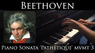 Beethoven  Piano Sonata Pathétique No 8 in C minor mvmt 3 [upl. by Yolande811]