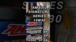 Amsoil Signature Series 10w30 Api SP ILSAC GF6A [upl. by Nosnor]