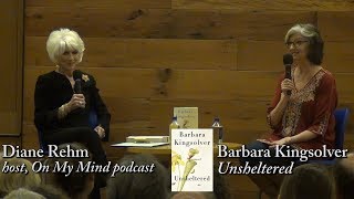 Barbara Kingsolver quotUnshelteredquot w Diane Rehm [upl. by Nyliac724]