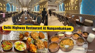 Unlimited Veg Maharaja Thali at ₹499Delhi Highway Nungambakkam delhi food hotelrestaurantveg [upl. by Wonacott]