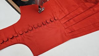 Very Creative and Latest Dori And Pintucks Kurti Design Cutting and Stitching [upl. by Schalles176]