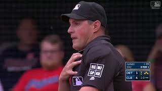 Tigers Intentionally Hit Umpire Quinn Wolcott with Pitch [upl. by Nahtad190]