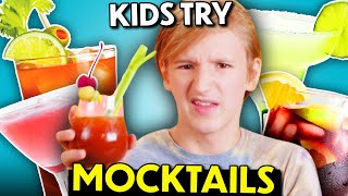 Kids React To NonAlcoholic Cocktails Margarita Mojito Bloody Mary amp More [upl. by Pancho]