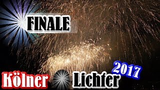 Kölner Lichter 2017  FINALE  Größtes Feuerwerk Deutschlands Full HD [upl. by Granthem]