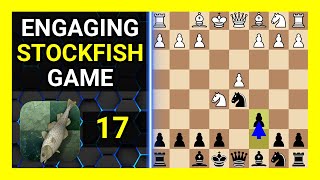 Engaging Stockfish 17 Chess Game Alekhine Defense Modern Variation Larsen Variation [upl. by Anhcar849]