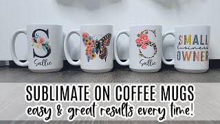 How to Sublimate a Mug for Beginners  Step By Step Tutorial [upl. by Nnaylloh]