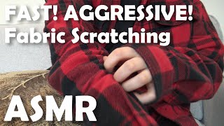 ASMR Fast Aggressive Fabric Scratching [upl. by Haorbed]