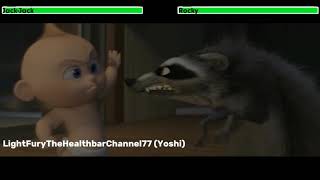 JackJack vs Raccoon with healthbars [upl. by Nirtak702]