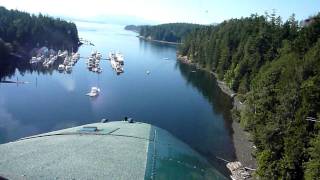 1939 Grumman Goose Water Landing at April Point [upl. by Almena825]