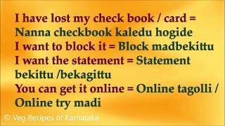 Conversation in a bank in Kannada through English  Learn Kannada [upl. by Suiddaht]