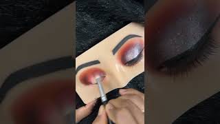 Brown shimmered eye makeup tutorial 👌🏻🤩🧿💙 youtubeshorts makeupartist eyemakeup tutorial [upl. by Tadeas]